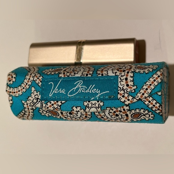 VERA BRADLEY TOTALLY TURQUOISE LIPSTICK HOLDER. - Picture 7 of 7